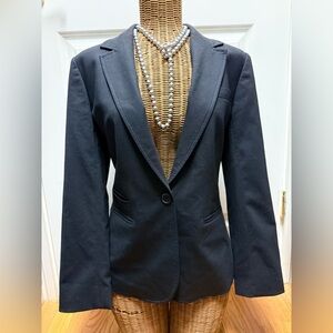 J Crew Women's Black Tailored Blazer, 3 Waist Pockets, 1 Breast Pocket,38" Chest